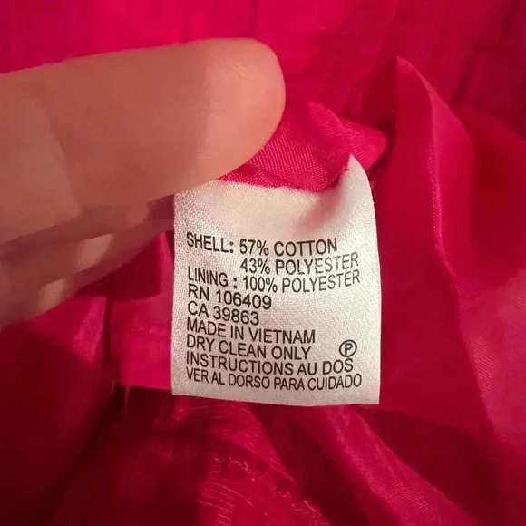 Tahari ASL Hot Pink A Line Knee Length Dress with Gold Details Size 10 worn once - Picture 4 of 5